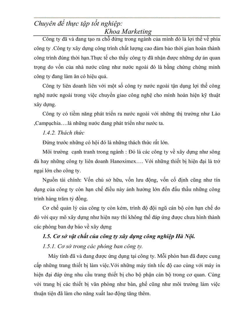 image for page Luận văn tốt nghiệp Tổ chức hệ thống thông tin và nghiên cứu marketing trong công ty xây