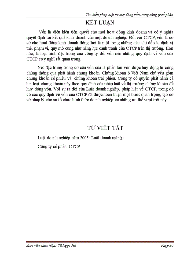 image for page Tìm hiểu pháp luật về huy động vốn trong công ty cổ phần bài tập học kì môn luật thương mại 8đ