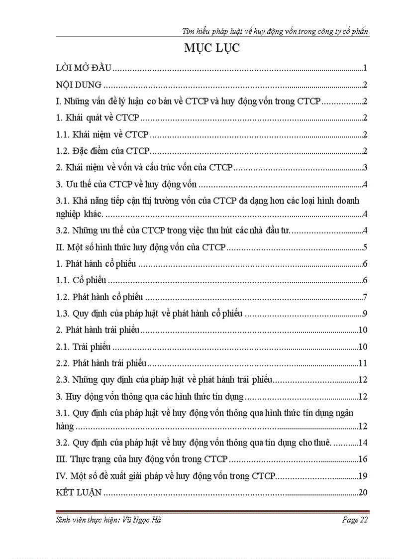 image for page Tìm hiểu pháp luật về huy động vốn trong công ty cổ phần bài tập học kì môn luật thương mại 8đ