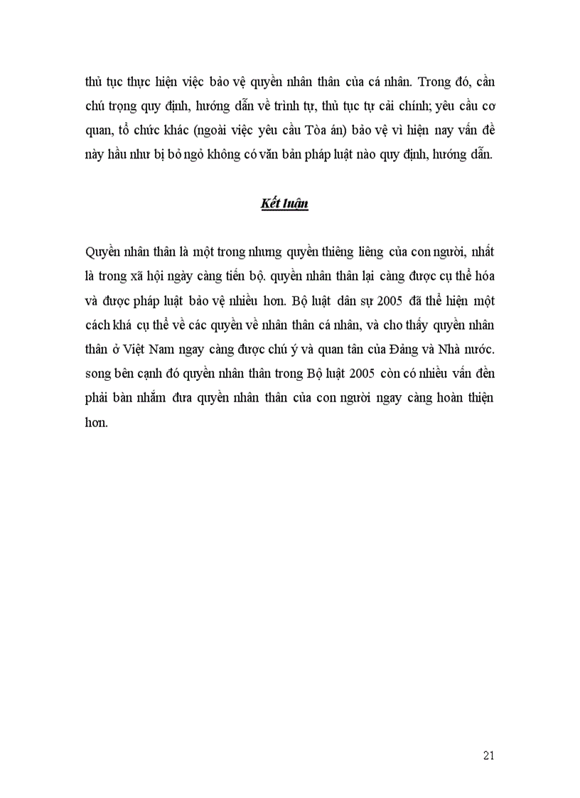image for page Quyền nhân thân theo quy định trong bộ luật dân sự Một số vấn đề lý luận và thực tiễn