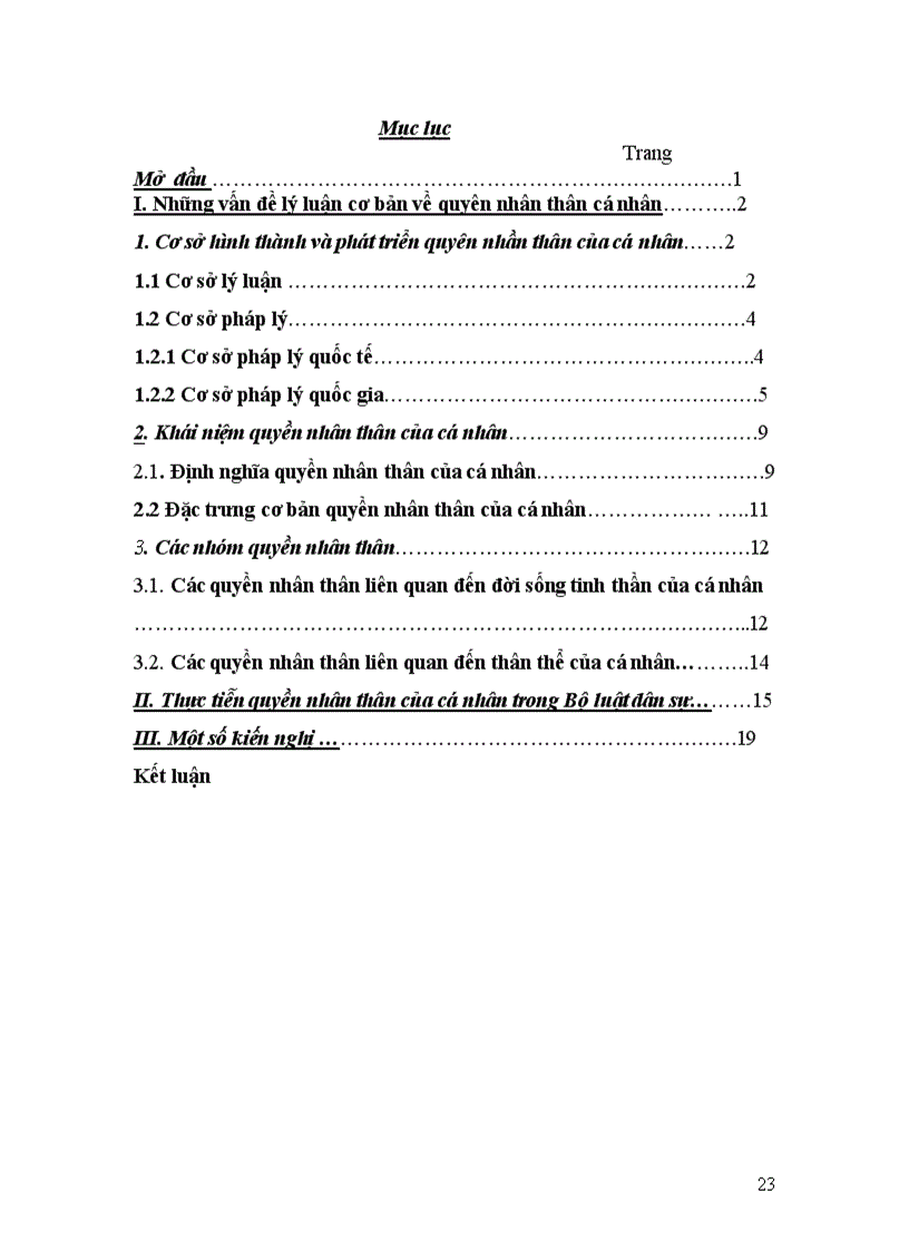 image for page Quyền nhân thân theo quy định trong bộ luật dân sự Một số vấn đề lý luận và thực tiễn