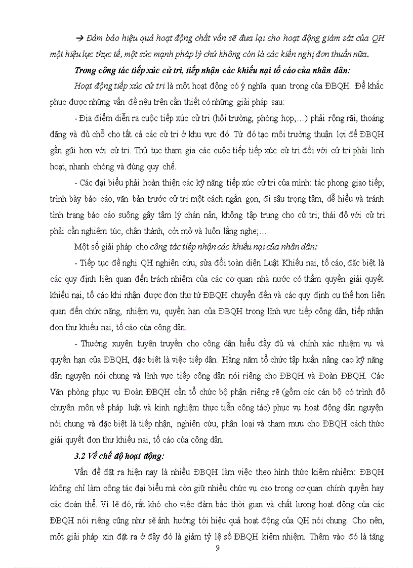 image for page Tiểu luận Thực trạng hoạt động của Đại biểu quốc hội trong gia đoạn hiện nay giải pháp