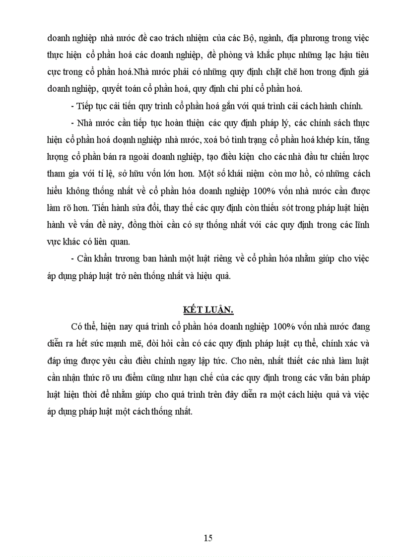 image for page Pháp luật hiện hành về cổ phần hóa doanh nghiệp 100 vốn nhà nước