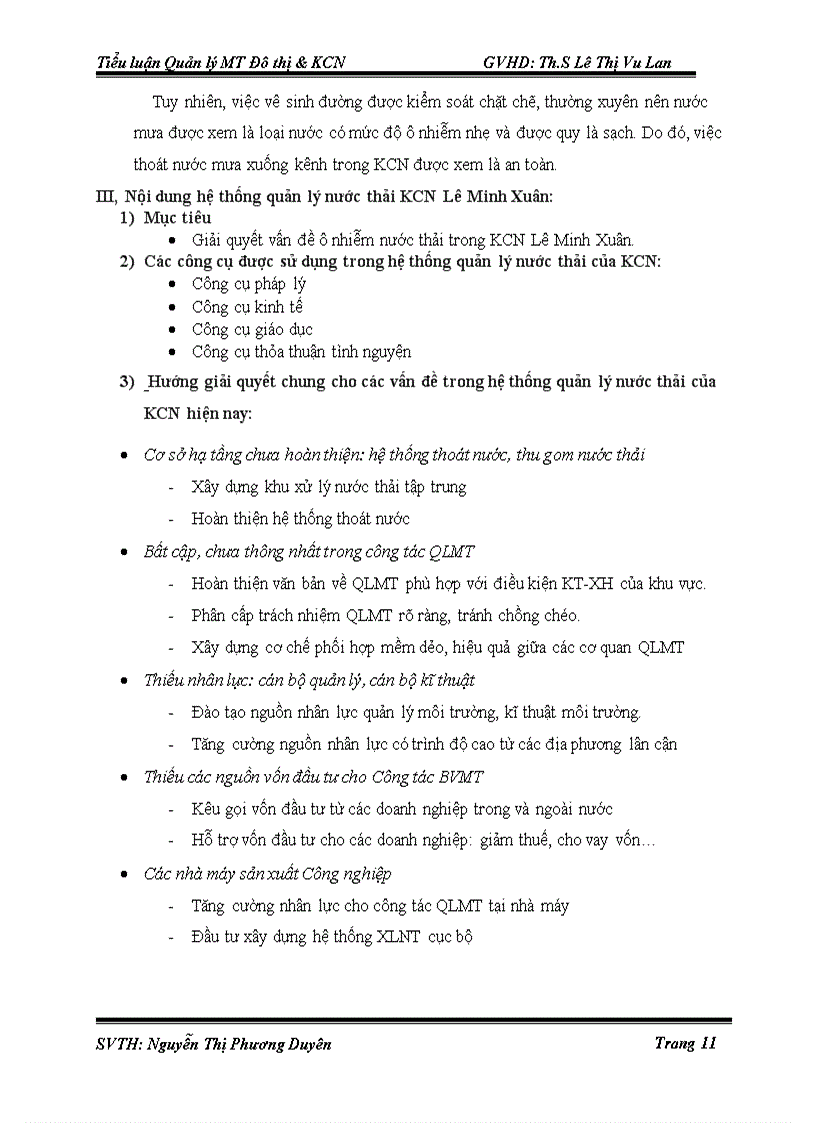 image for page Quản lý môi trường khu công nghiệp lê minh xuân