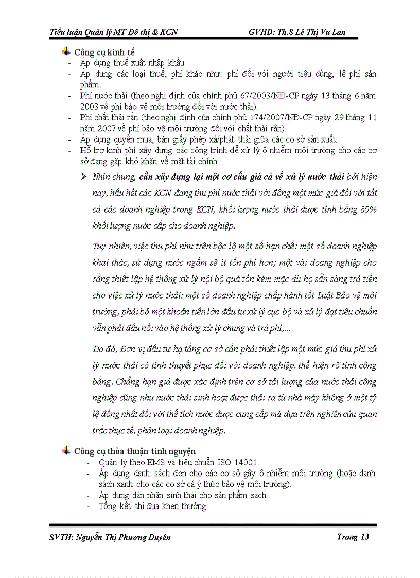 image for page Quản lý môi trường khu công nghiệp lê minh xuân