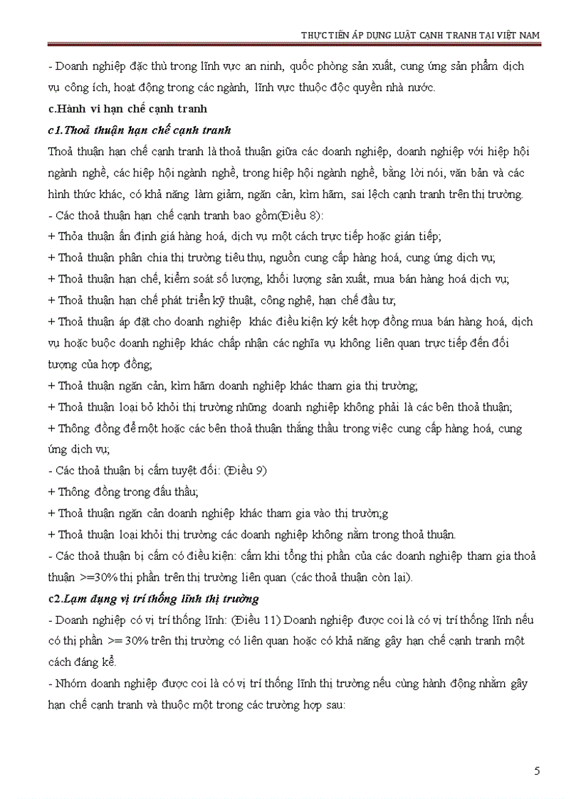 image for page Thức tiễn áp dụng Luật cạnh tranh