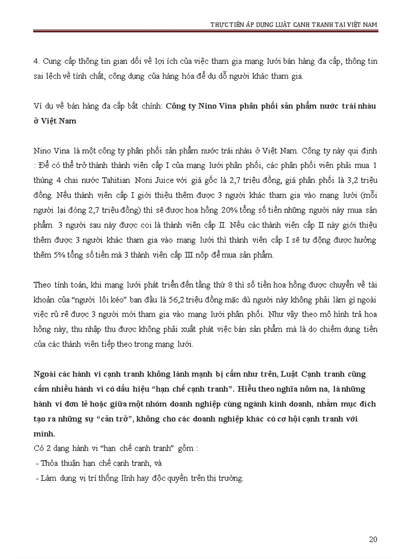 image for page Thức tiễn áp dụng Luật cạnh tranh