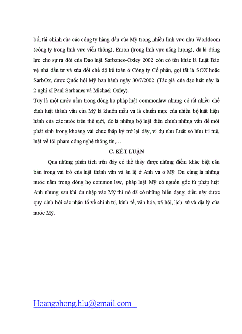 image for page Phân biệt vai trò của luật thành văn và án lệ ở Anh và Mỹ