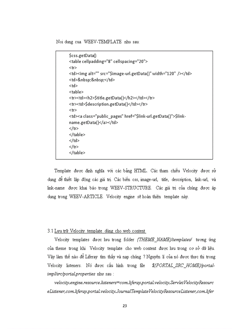 image for page Tạo giao diện với Velocity template công nghệ Web và dịch vụ trực tuyến