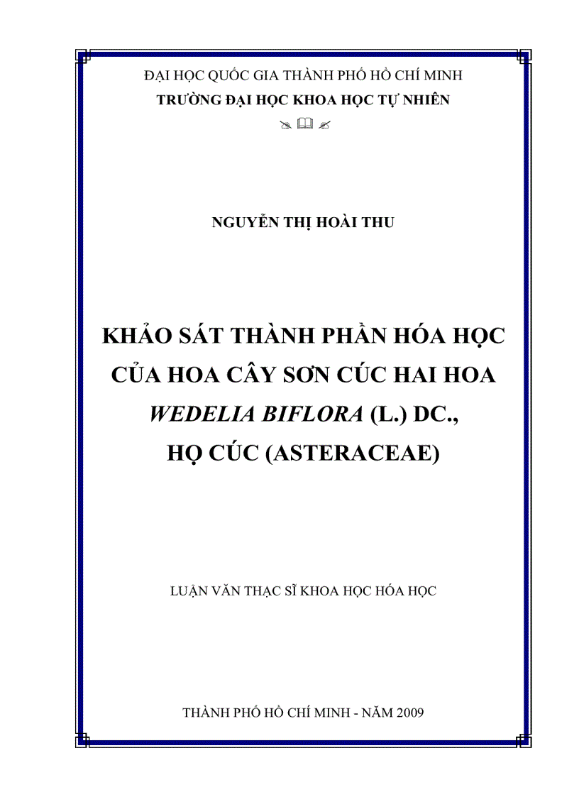 image for page Khảo sát thành phần hóa học của hoa cây sơn cúc hai hoa wedelia biflora l dc họ cúc asteraceae