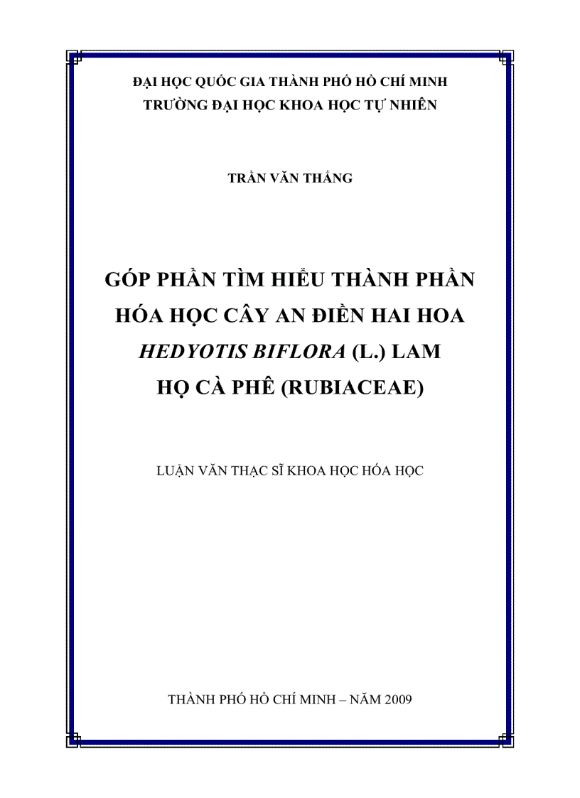 image for page Góp phần tìm hiểu thành phần hóa học cây an điền hai hoc hedyotis biflora l họ cà phê rubiaceae