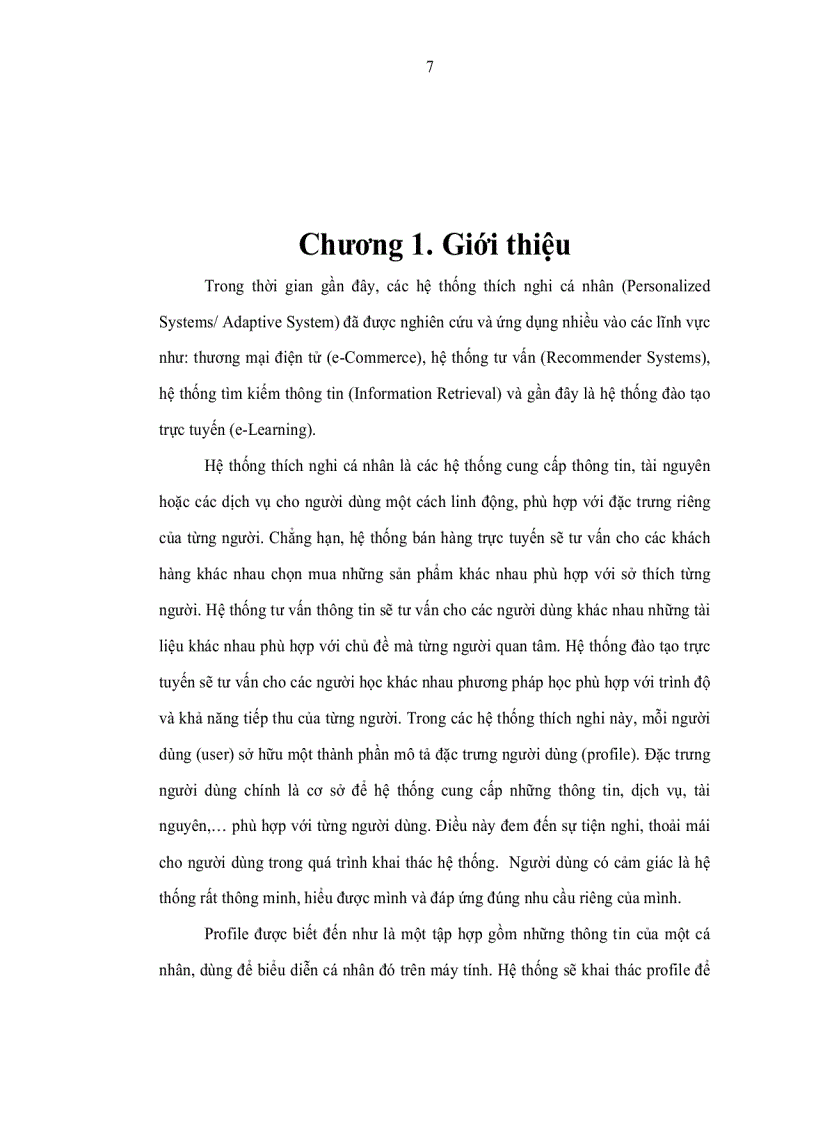 image for page Nghiên cứu xây dựng mô hình đặc trưng người dùng user profile và ứng dụng