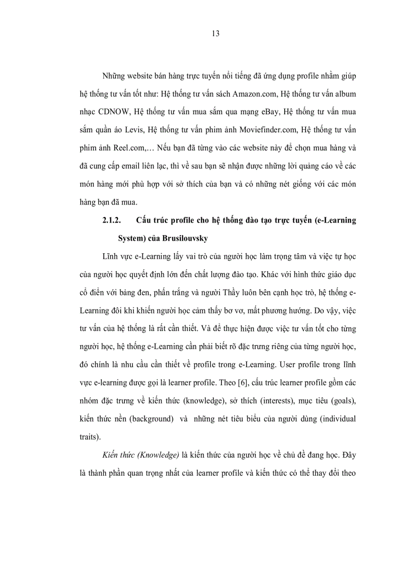 image for page Nghiên cứu xây dựng mô hình đặc trưng người dùng user profile và ứng dụng