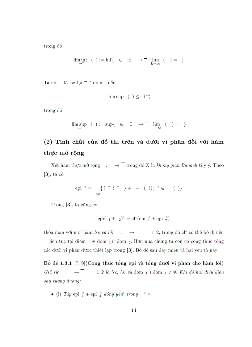 image for page Điều kiện tối ưu cho một số lớp bài toán tối ưu hai cấp