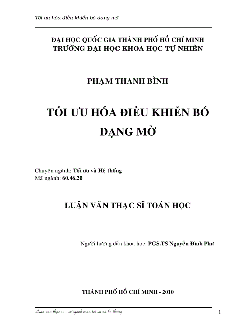 image for page Tối ưu hóa điều khiển bó dạng mờ