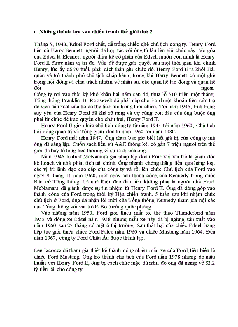 image for page Đánh giá chuỗi cung ứng của FORD