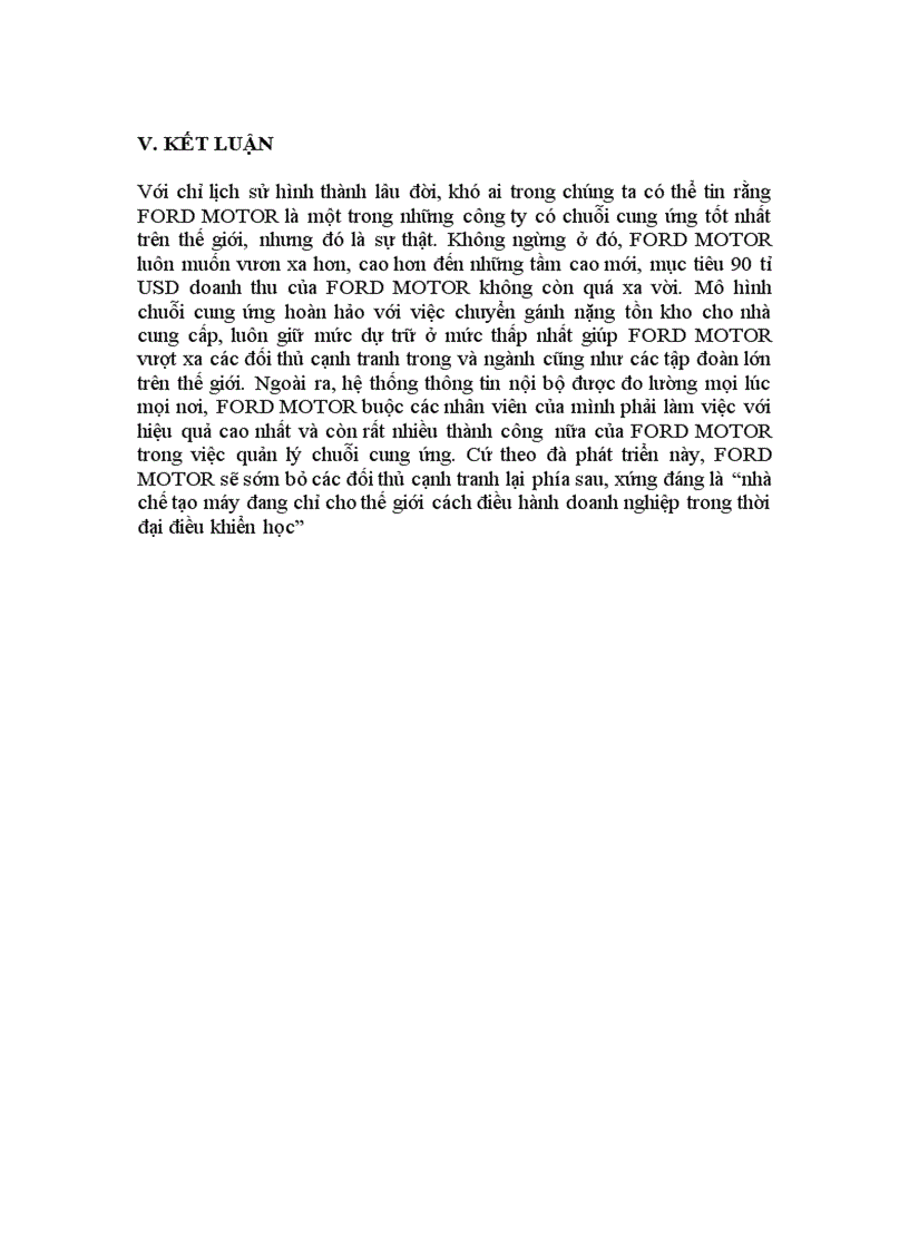 image for page Đánh giá chuỗi cung ứng của FORD