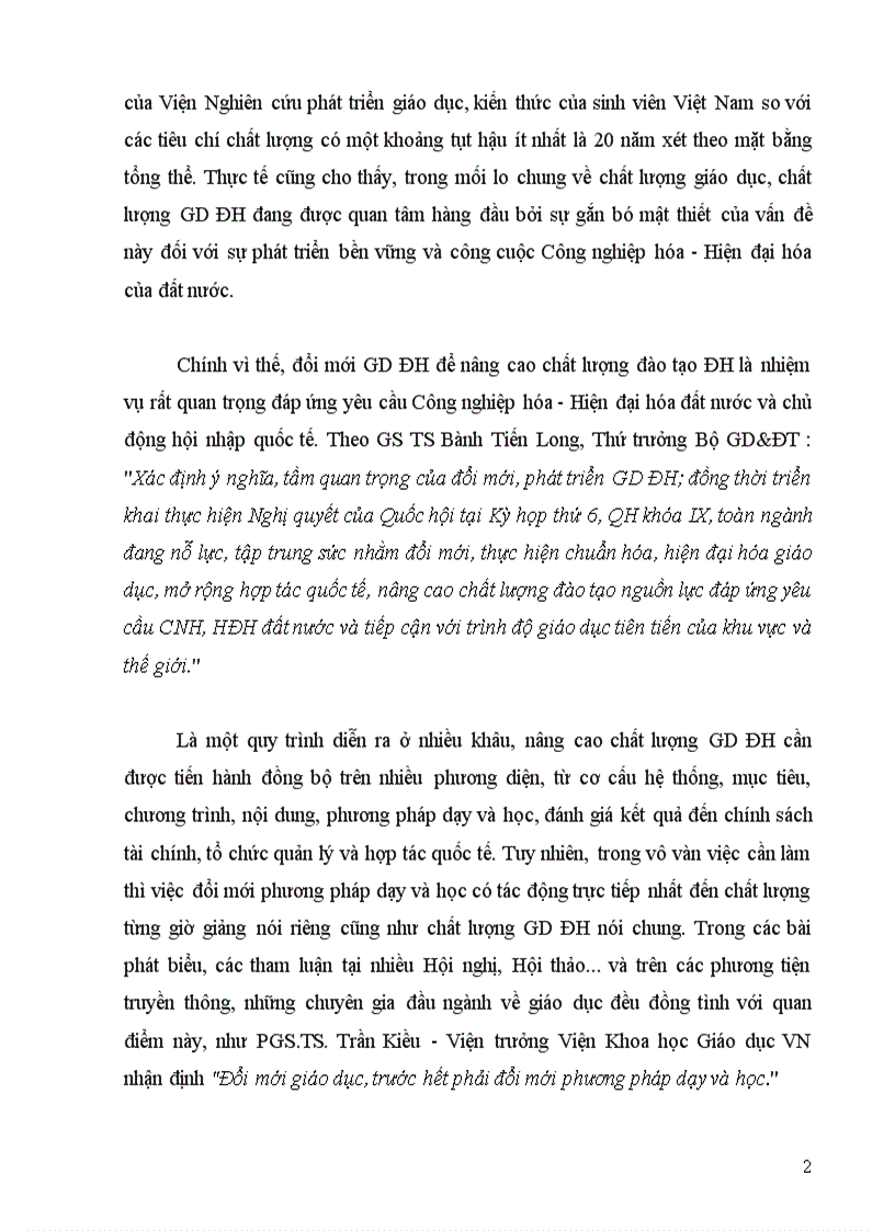 image for page Đề tài Phản ứng của sinh viên trường ĐH KHXH NV đối với việc áp dụng phương pháp giảng dạy tích cực trong nhà trường hiện nay