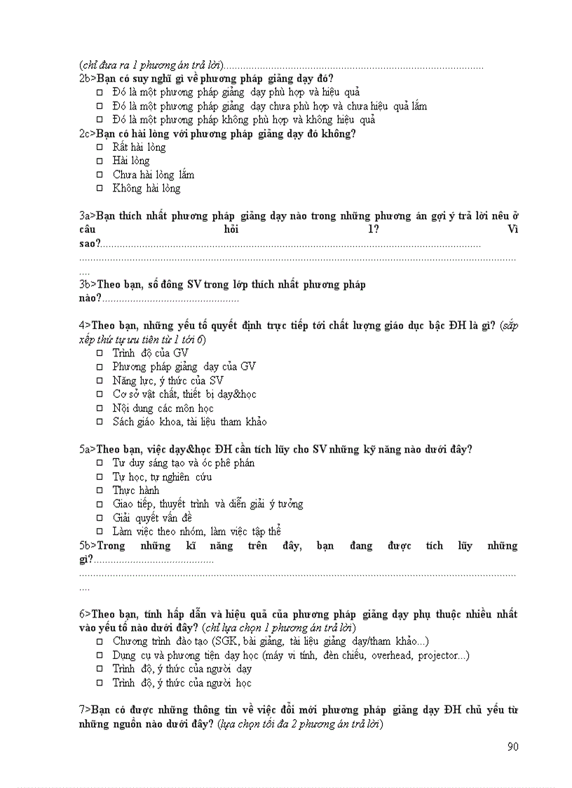 image for page Đề tài Phản ứng của sinh viên trường ĐH KHXH NV đối với việc áp dụng phương pháp giảng dạy tích cực trong nhà trường hiện nay