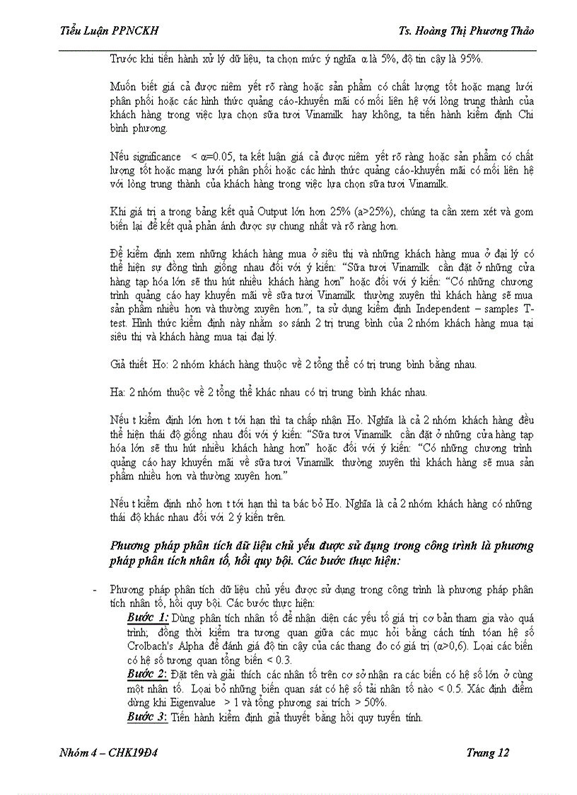 image for page Các nhân tố ảnh hưởng đến thái độ và hành vi của khách hàng đối với thương hiệu sữa tươi vinamilk