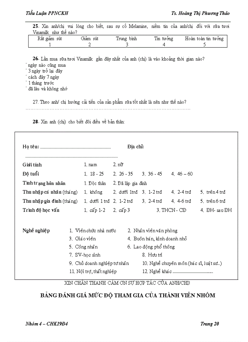 image for page Các nhân tố ảnh hưởng đến thái độ và hành vi của khách hàng đối với thương hiệu sữa tươi vinamilk