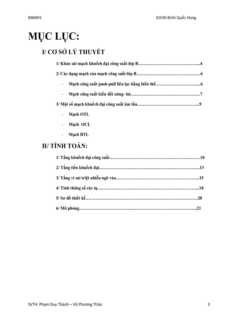 image for page Thiết kế mạch khuếch đại công suất âm tần