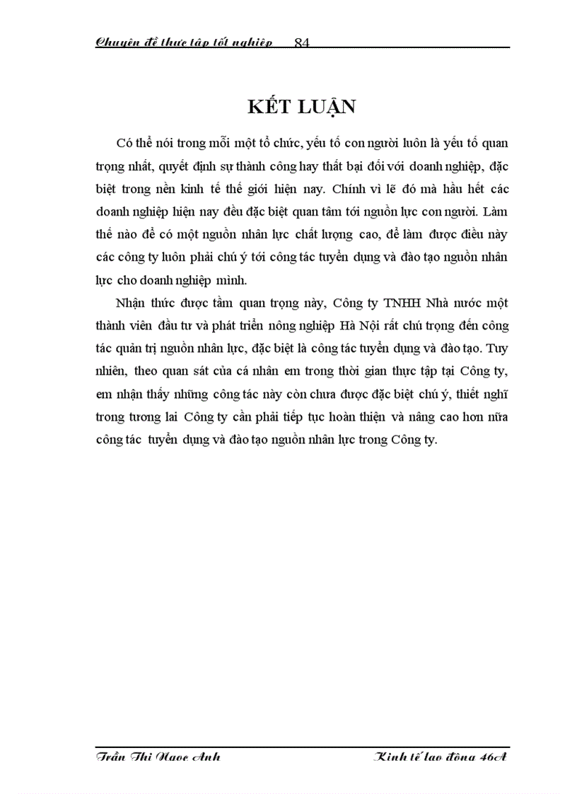 image for page Hoàn thiện công tác tuyển dụng và đào tạo nguồn nhân lực tại công ty TNHH Nhà nước một thành viên Đầu tư Phát triển nông nghiệp Hà Nội