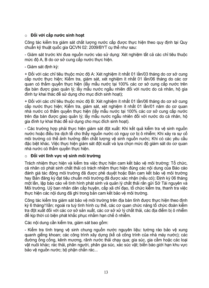 image for page Khảo sát cơ bản về tình hình nước và vệ sinh môi trường tại 6 huyện của tỉnh bình định