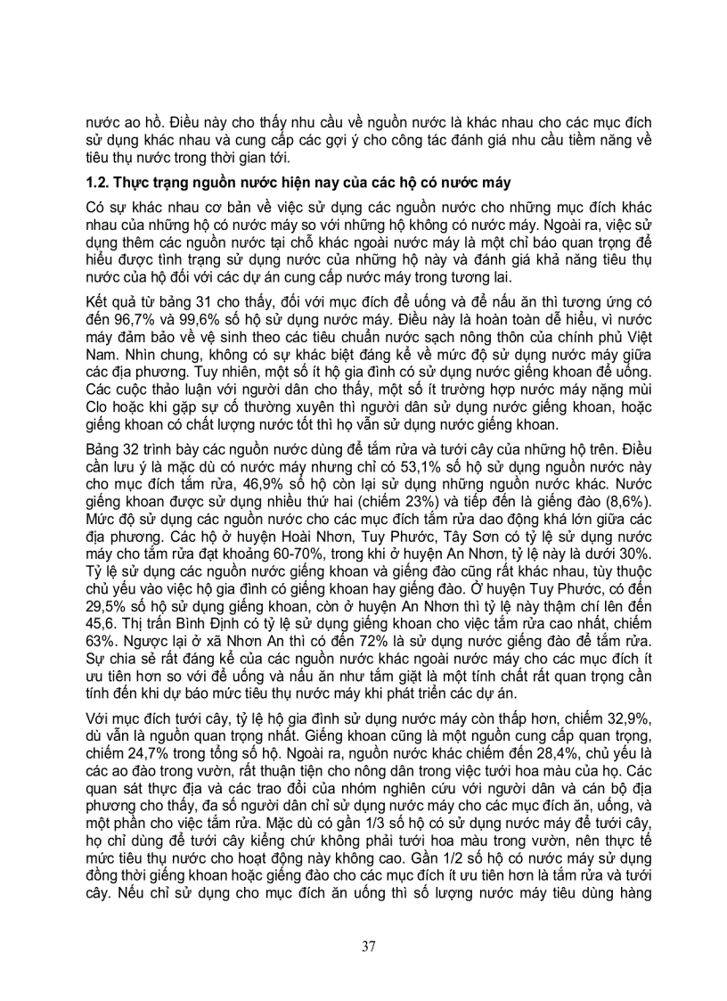 image for page Khảo sát cơ bản về tình hình nước và vệ sinh môi trường tại 6 huyện của tỉnh bình định