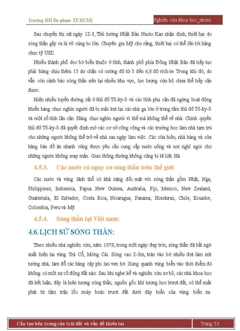 image for page Cấu tạo trái đất động đất núi lửa sóng thần