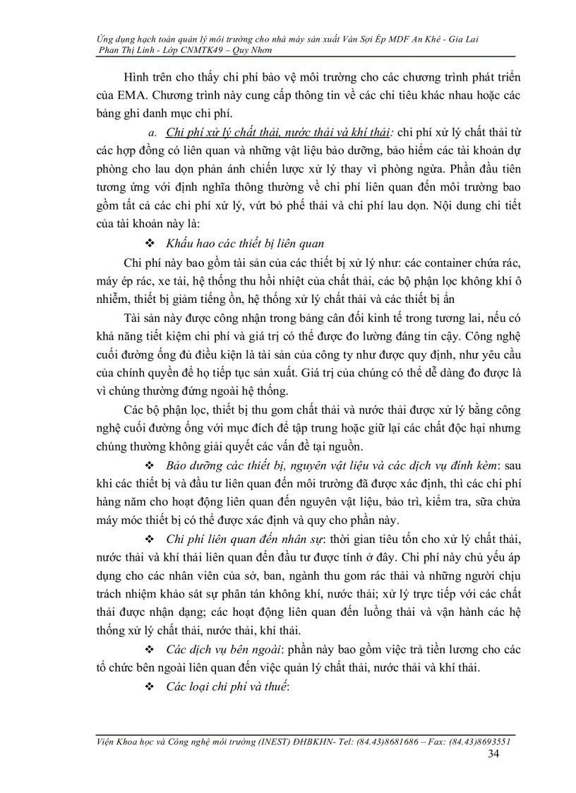 image for page Ứng dụng hạch toán quản lý môi trường cho nhà máy sản xuất Ván Sợi Ép MDF An Khê Gia Lai