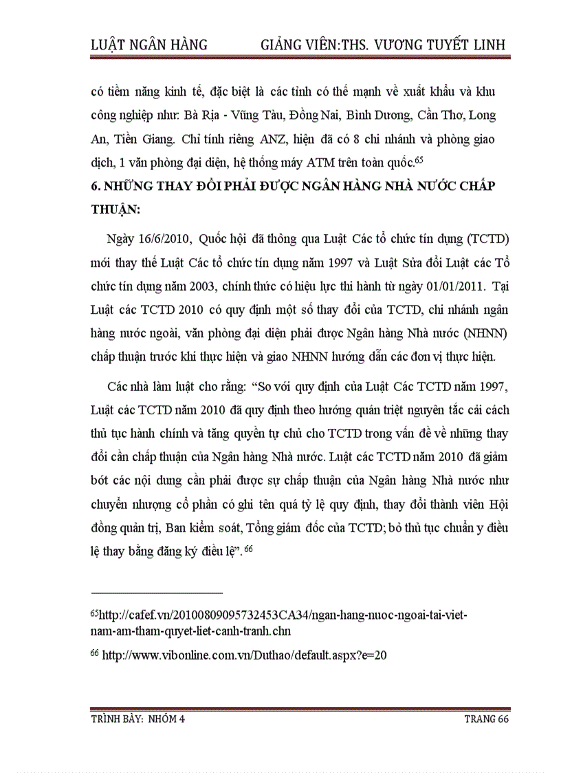 image for page Nghiên cứu và phân tích những điều chỉnh của luật Tổ chức tín dụng 2010 so với luật TCTD 1997