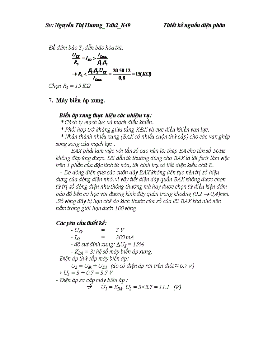 image for page Thiết kế nguồn điện phân