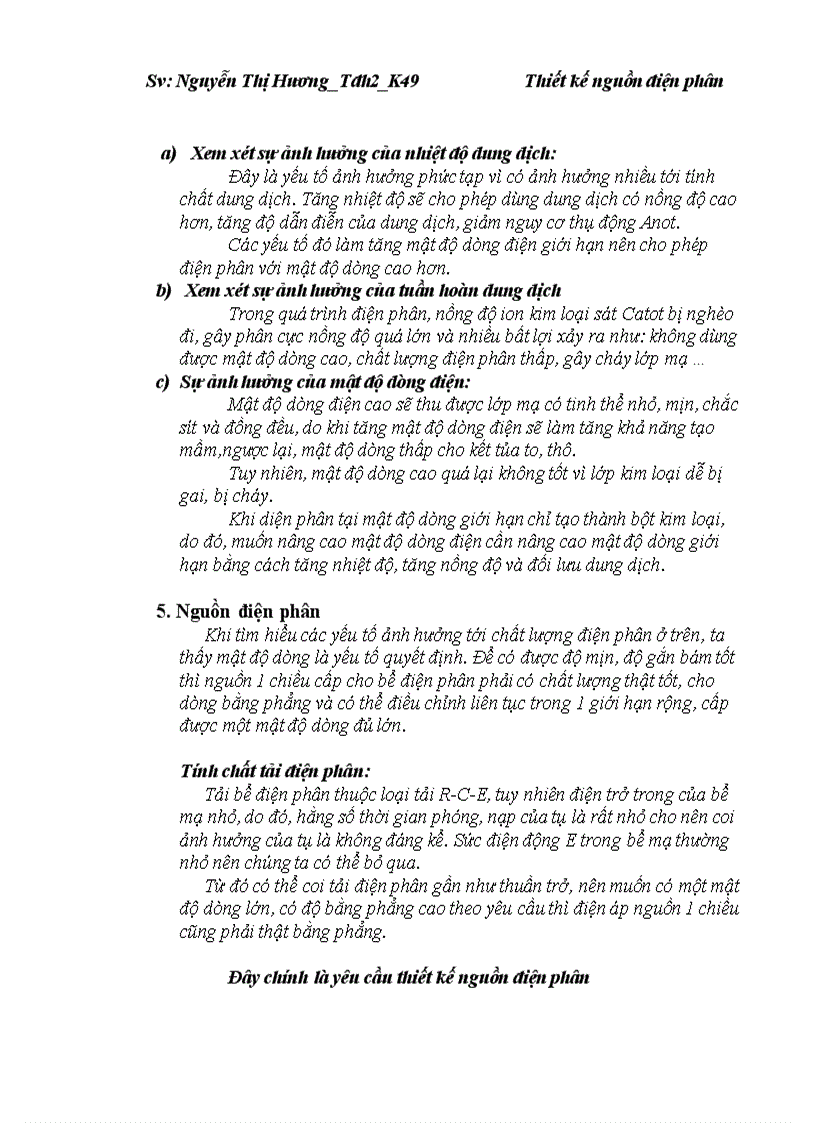 image for page Thiết kế nguồn điện phân