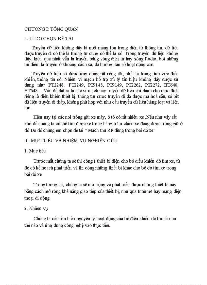 image for page Mạch thu RF dùng trong bãi đỗ xe