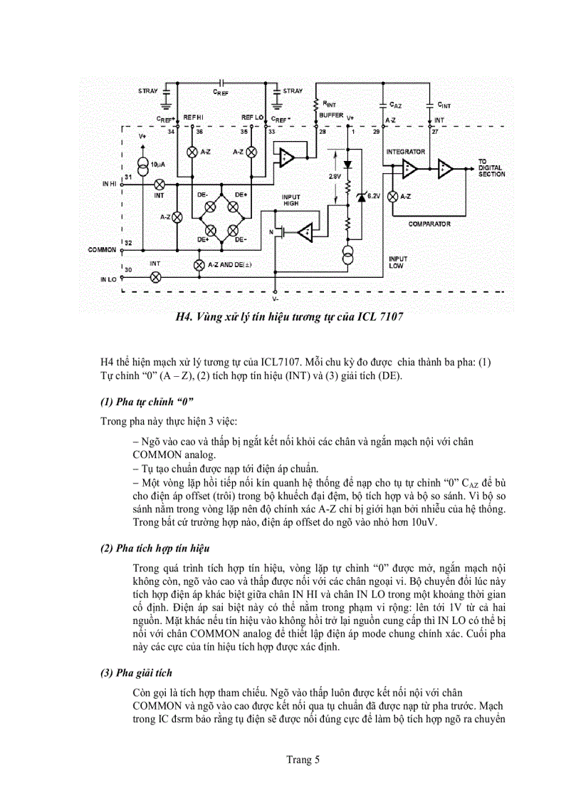 image for page Thi công mạch Voltmeter chỉ thị số sử dụng vi mạch ICL7107