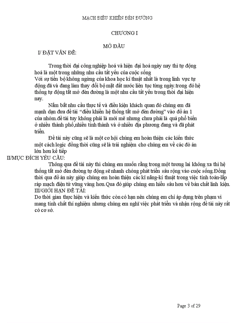 image for page Mạch điều khiển đèn đường