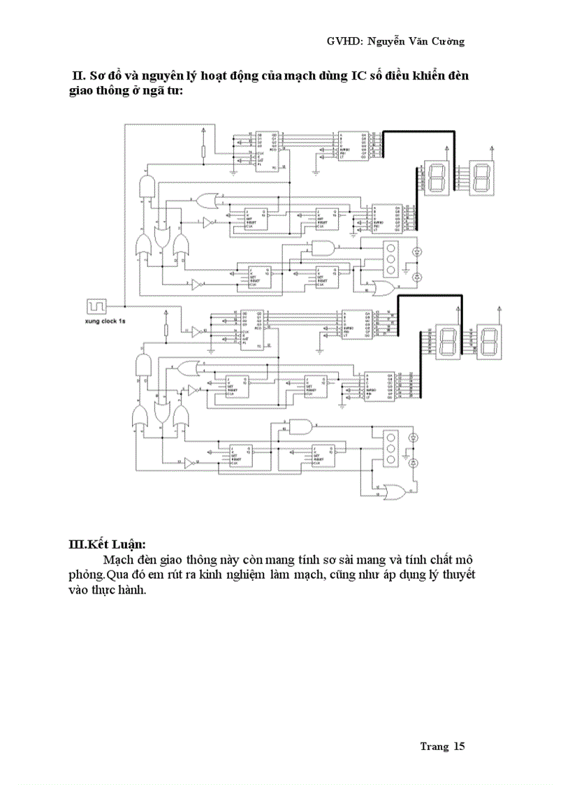 image for page Đèn Giao Thông Thực hiện bằng các IC 555 4017 kết hợp một số đèn led để hiển thị
