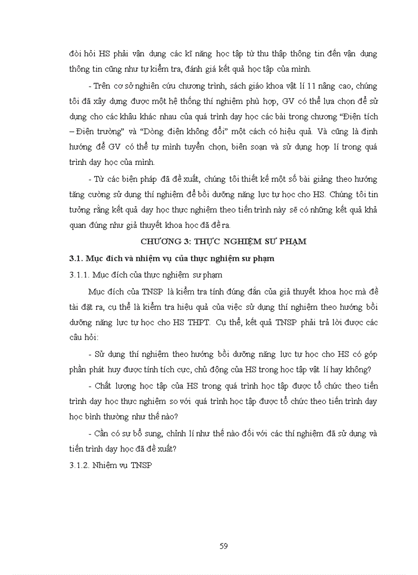 image for page Nghiên cứu sử dụng thí nghiệm theo hướng bồi dưỡng năng lực tự học cho học sinh trong dạy học chương Điện tích Điện trường và Dòng điện không đổi