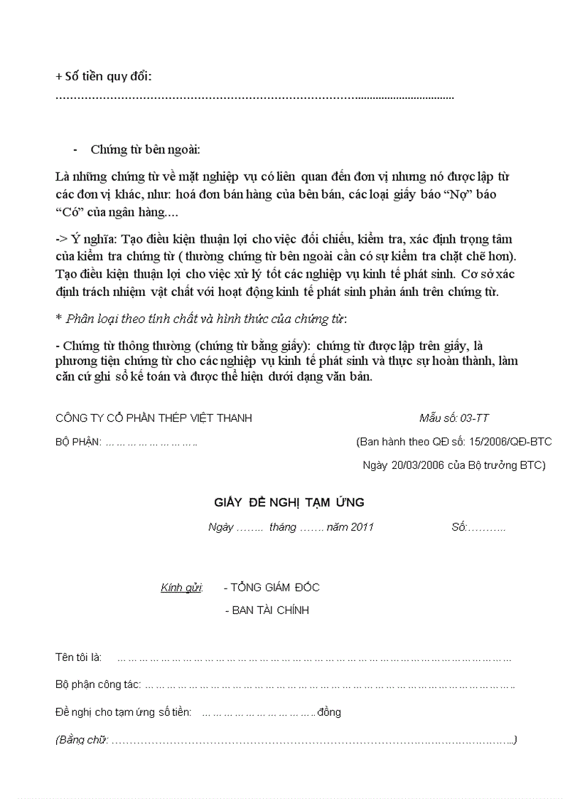 image for page Chứng từ kế toán Quy trình lập và luân chuyển một số chứng từ kế toán chủ yếu