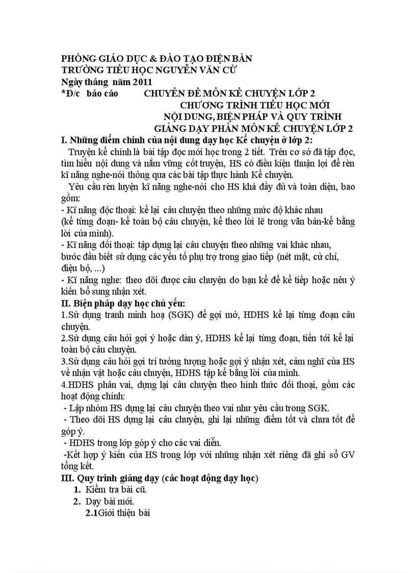 image for page Phương pháp dạy môn kể chuyện lớp 2