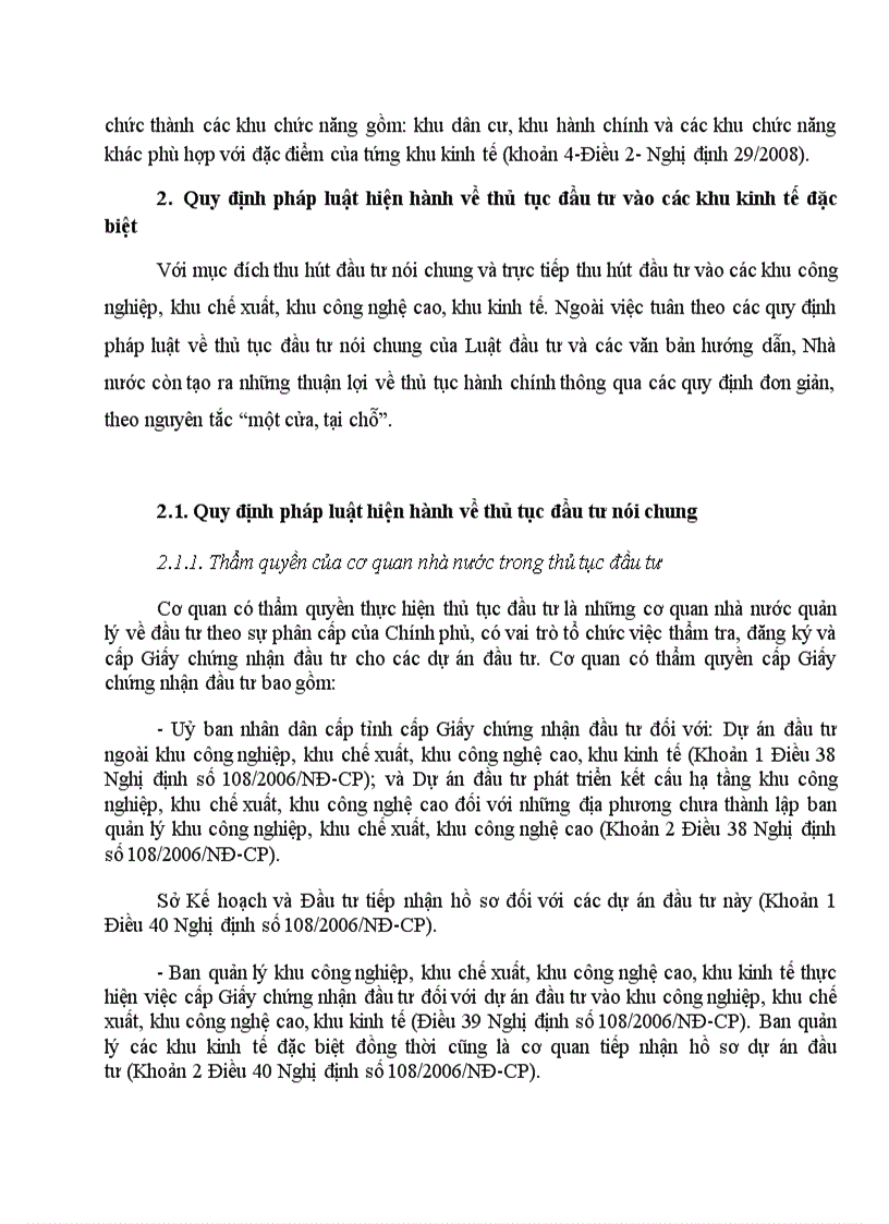 image for page Bài tập nhóm Luật đầu tư Quy định pháp luật hiện hành về thủ tục đầu tư vào các khu kinh tế đặc biệt