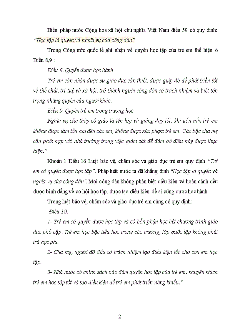 image for page Nêu trách nhiệm của cha mẹ và của những người thân thích về tình trạng trẻ em không được đi học hoặc phải bỏ học sớm