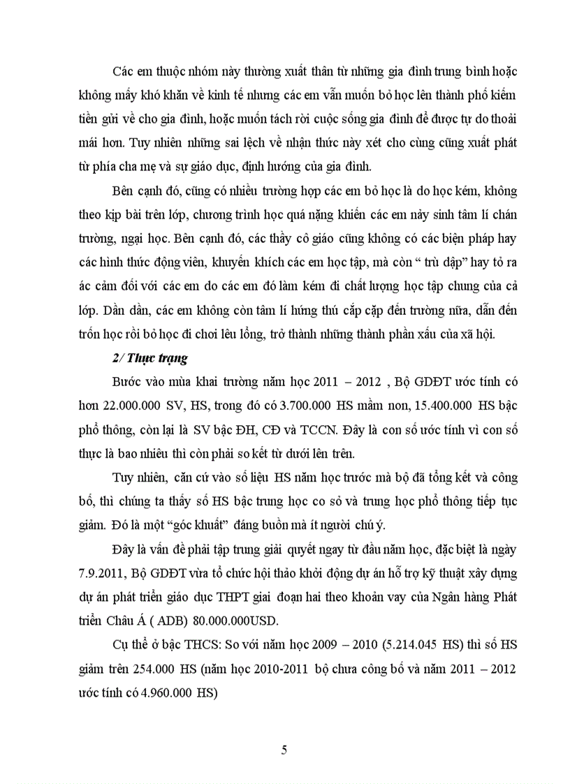 image for page Nêu trách nhiệm của cha mẹ và của những người thân thích về tình trạng trẻ em không được đi học hoặc phải bỏ học sớm