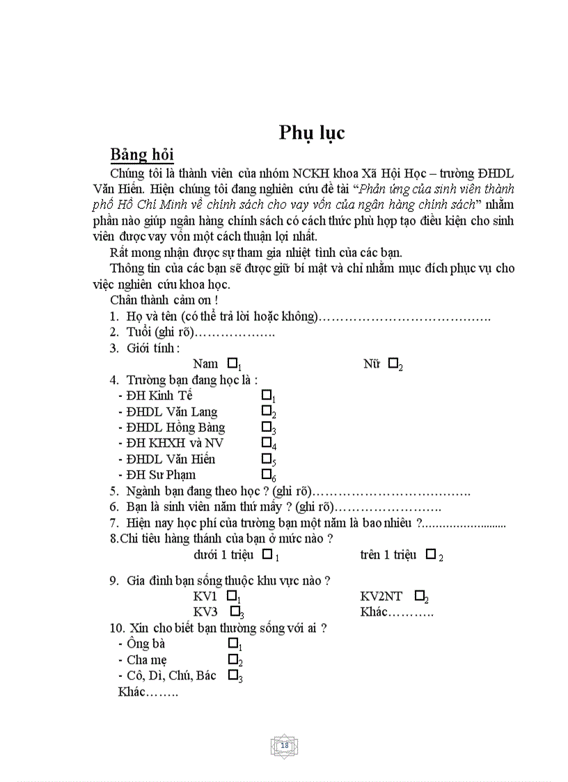 image for page Tìm hiểu phản ứng của sinh viên đối với chính sách cho vay của Ngân hàng chính sách xã hội