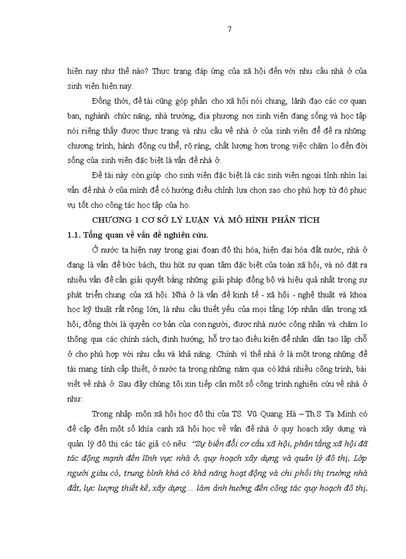 image for page Vấn đề nhà ở của sinh viên đang theo học tại thành phố Hồ Chí Minh