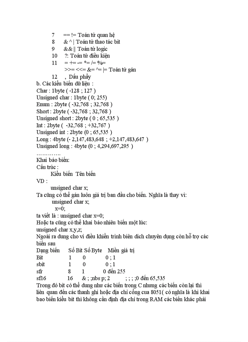 image for page Hướng dẫn sử dụng Keil C