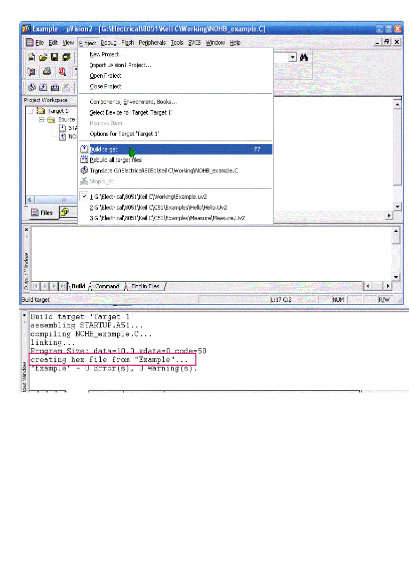 image for page Hướng dẫn sử dụng Keil C