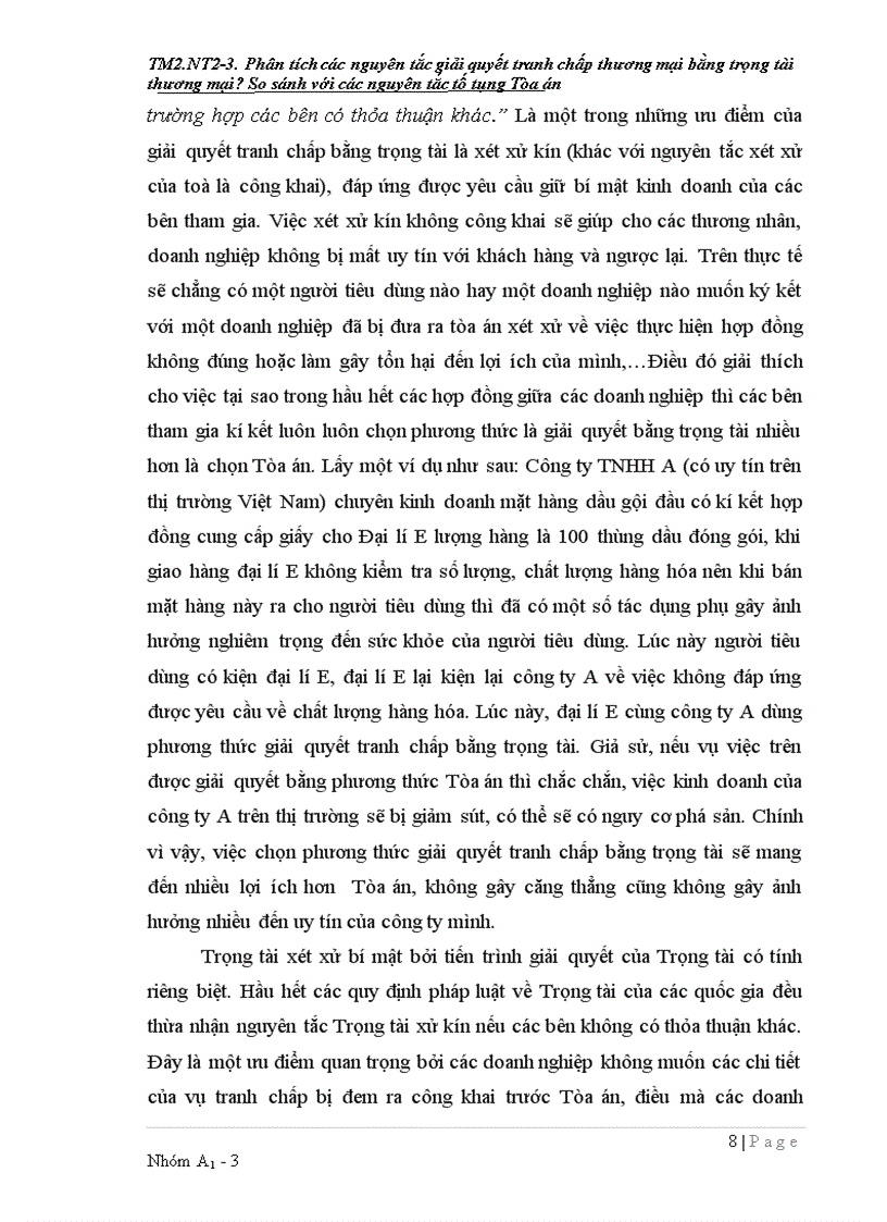 image for page Phân tích các nguyên tắc giải quyết tranh chấp thương mại bằng trọng tài thương mại So sánh với các nguyên tắc tố tụng của tòa án