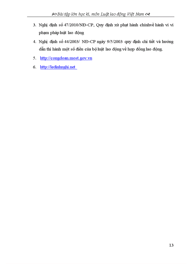 image for page Bài tập học kỳ Luật Lao động đề 1 Nêu ý kiến cá nhân về các quy định của Bộ luật lao động Việt Nam hiện hành về tranh chấp lao động tập thể và giải quyết tranh chấp lao động tập thể